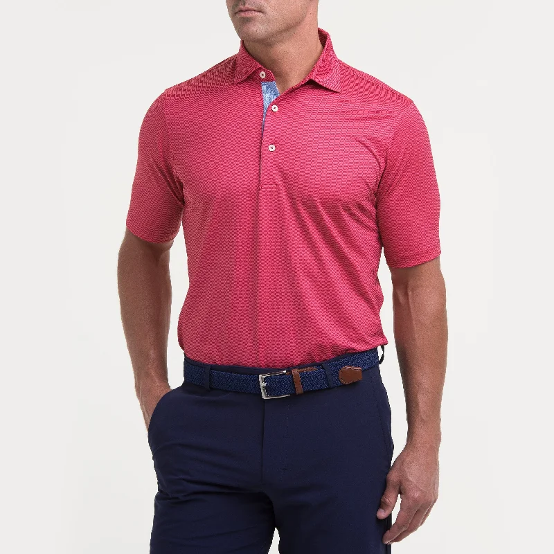 Men's UV - protected polo shirts for outdoor gardeningMALIBU WAVE PRINT JERSEY-SALE