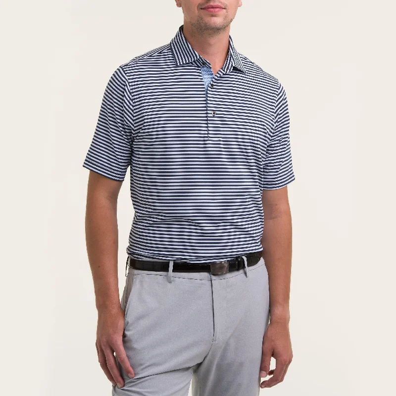 Men's slim fit short sleeve polo shirts with contrast collarsDOHENY STRIPE JERSEY-SALE