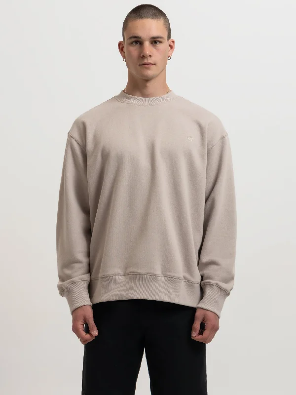 Adicolor Contempo Crew French Terry Sweatshirt in Wonder Beige