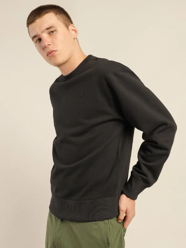 Adicolor Trefoil Crewneck Sweatshirt in Black