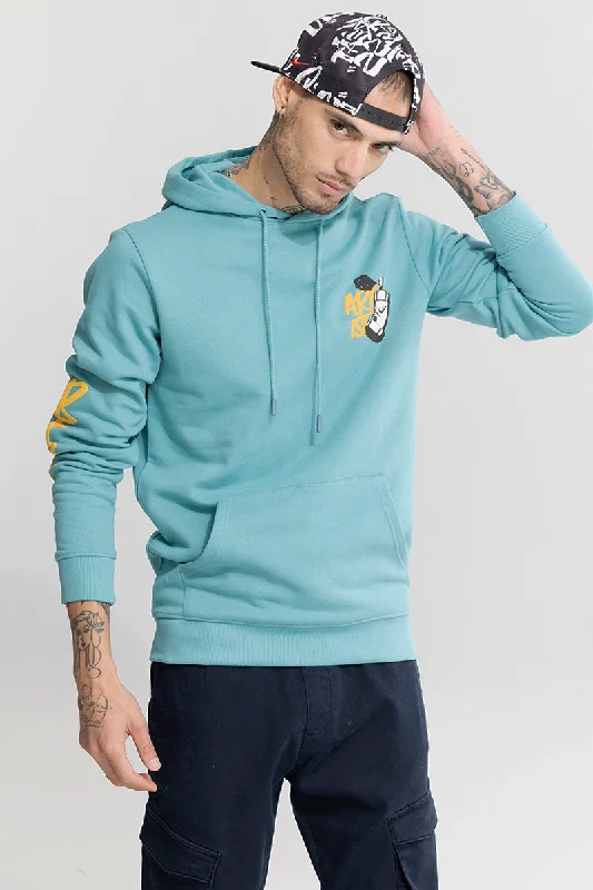 Artist Teal Blue Hoodie