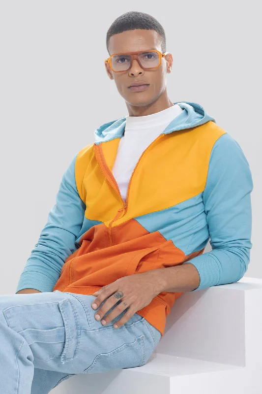 Blending Colour Orange Hoodie