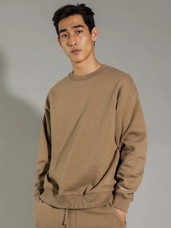 Classic Crew Sweat in Latte