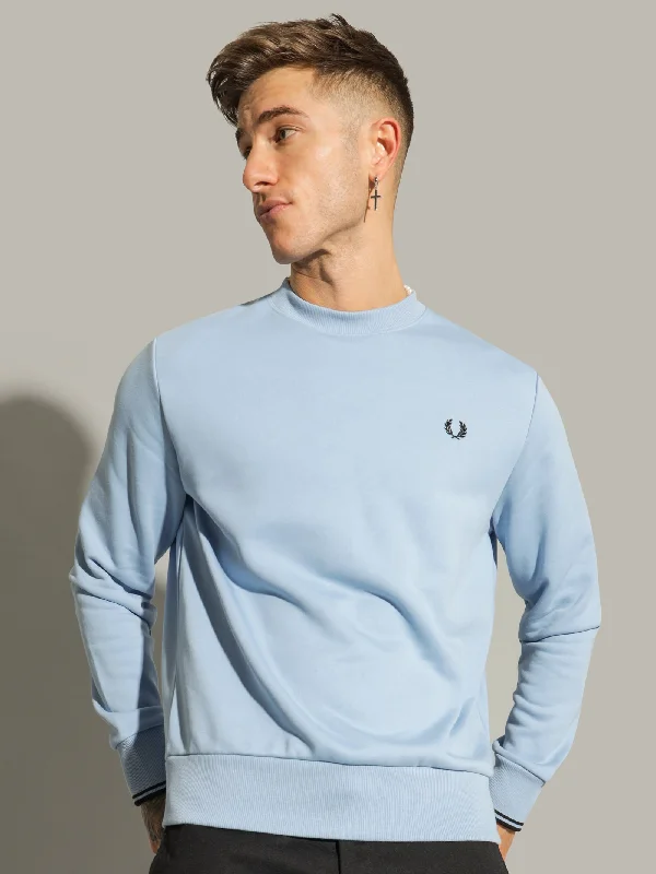 Crew Neck Sweatshirt in Blue