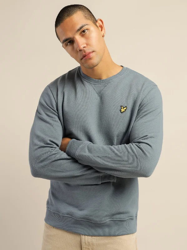 Crew Neck Sweatshirt in Slate Grey