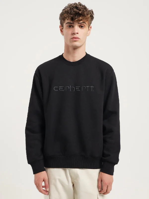 Crew Sweatshirt in Black