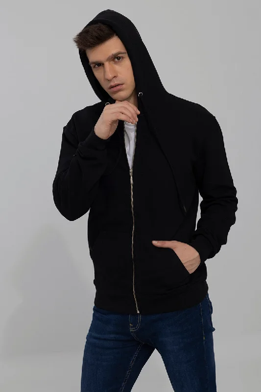 Cruz Black Knitted Hoodie