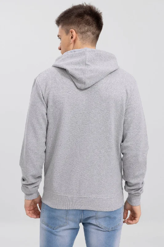 Cruz Grey Knitted Hoodie