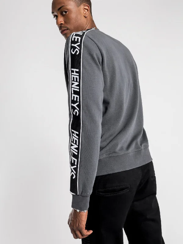 Decker Crew Jumper in Washed Black