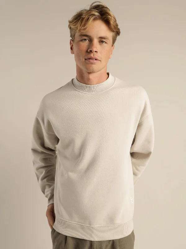 Fabian Crew Sweater in Ecru