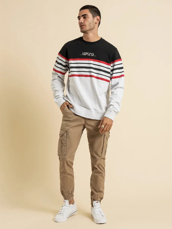 Fender Crew Sweater in Snow Marle