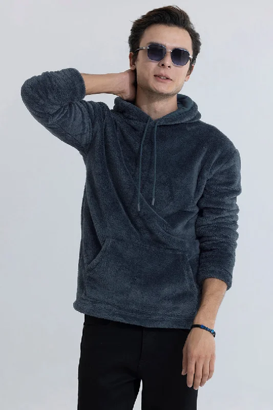 Fleece Blue Hoodie