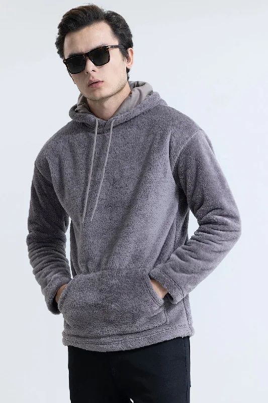 Fleece Grey Hoodie