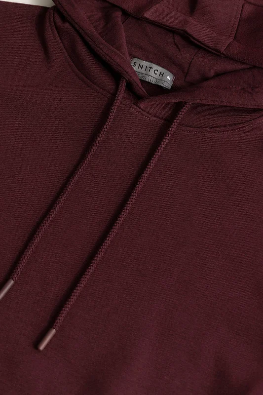 Glinter Maroon Hoodie