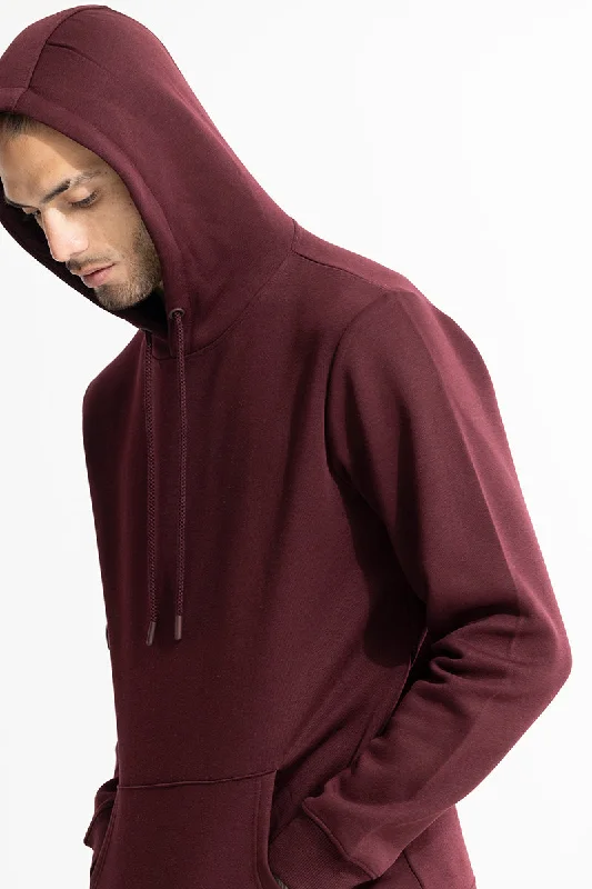 Glinter Maroon Hoodie