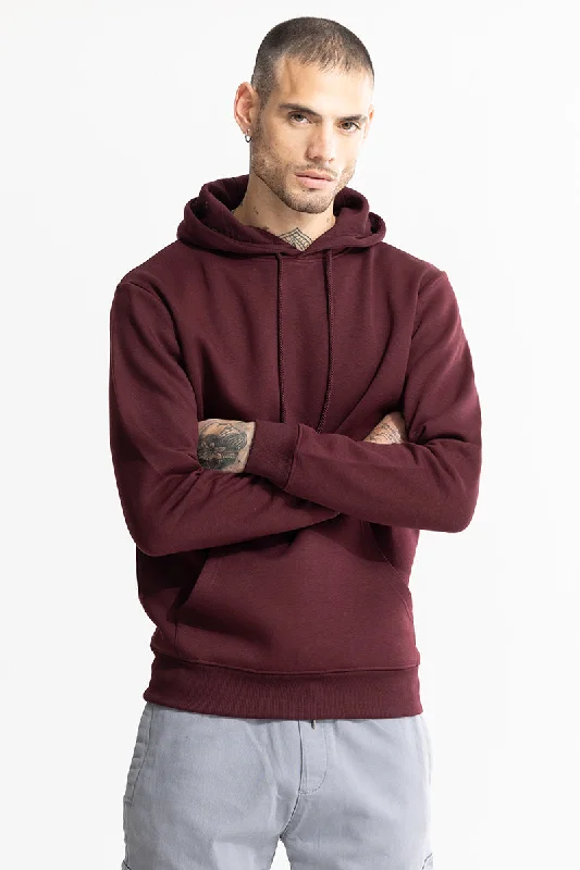 Glinter Maroon Hoodie