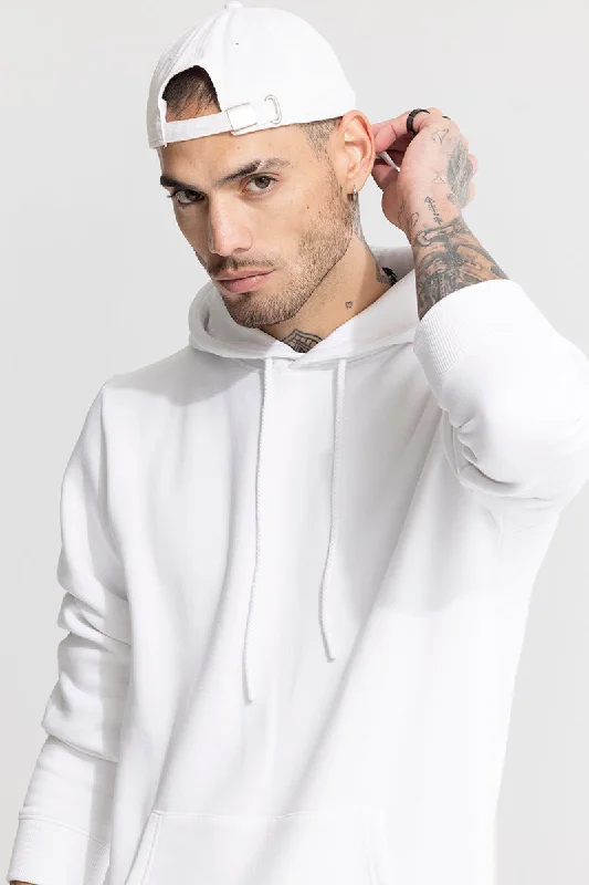 Glinter White Hoodie