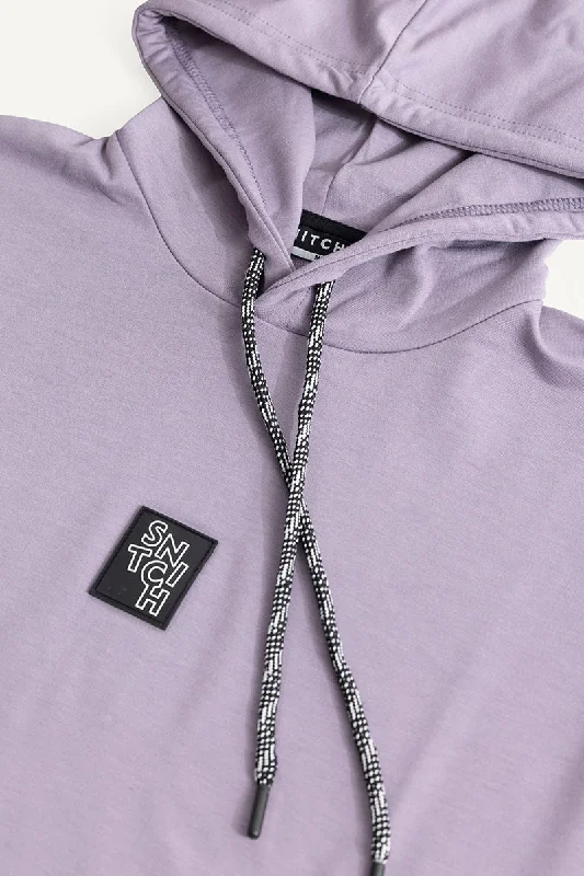 Logotype Mauve Sleeveless Hoodie