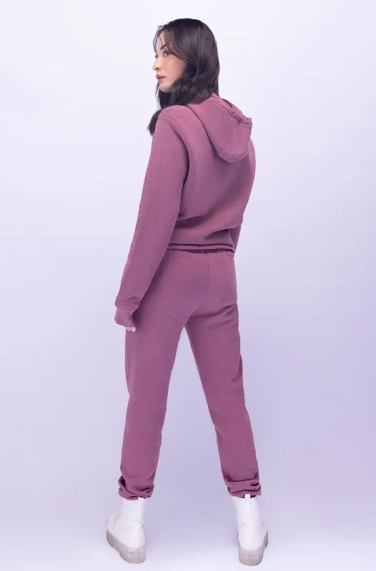 Mauve Pink Pullover Hoodie