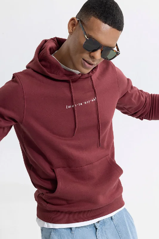 Meh-Ta-Noy-Ah Maroon Hoodie