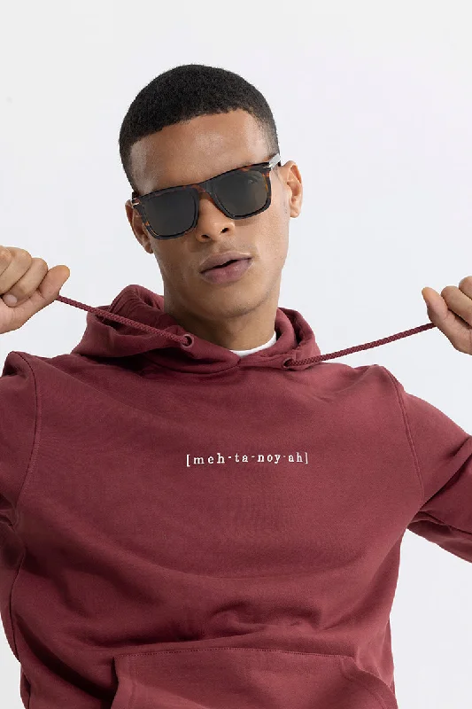 Meh-Ta-Noy-Ah Maroon Hoodie