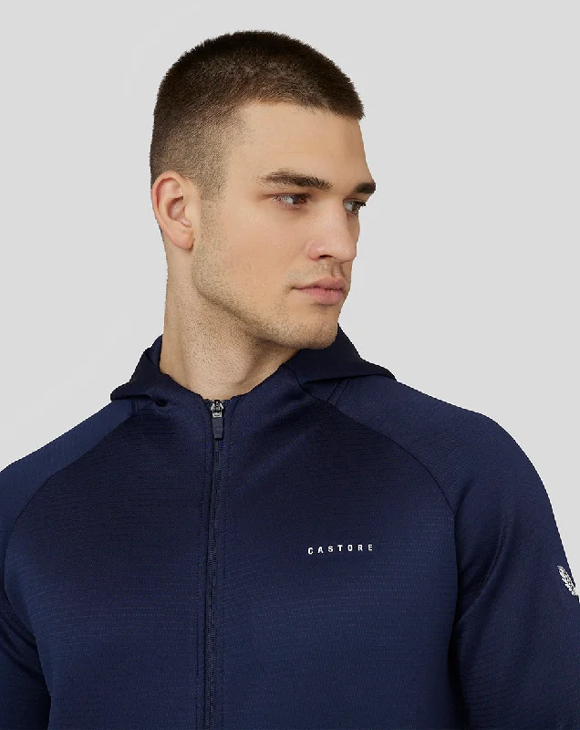 Men’s Long Sleeve Aeroscuba Zip-Through Hoodie – Navy