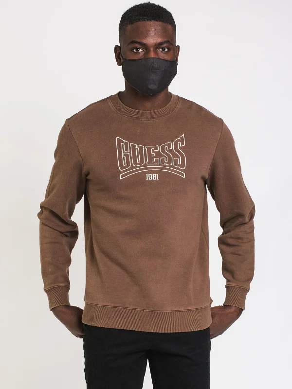 GUESS ECO ROY RETRO LOGO SWEATSHIRT  - CLEARANCE