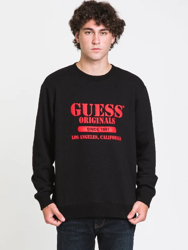 GUESS GO SMITH LOGO CREW NECK  - CLEARANCE