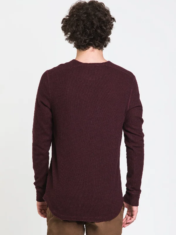 KOLBY PETE LONG SLEEVE HENLEY - CLEARANCE