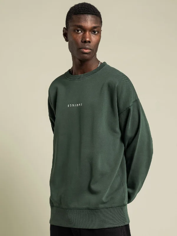 Minimals Thrills Slouch Crew in Dark Green