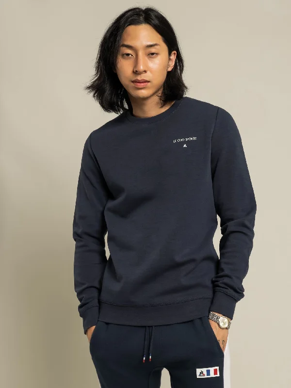 Nation Crew Sweat in Navy