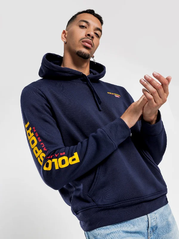 Polo Sport Long Sleeve Hoodie in Navy