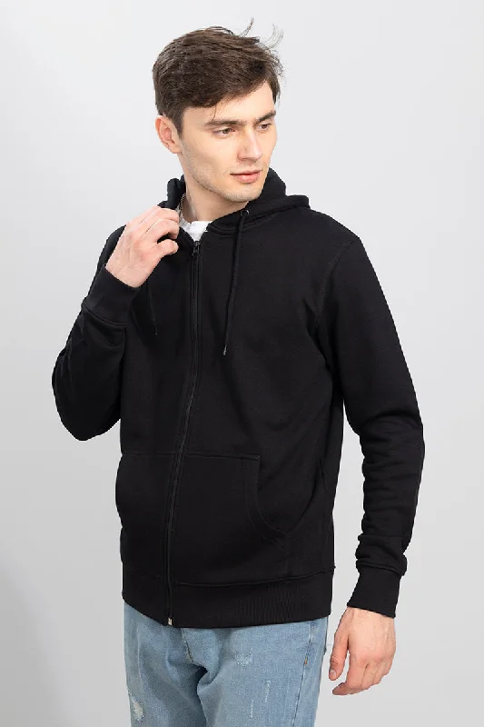 Rollick Black Hoodie