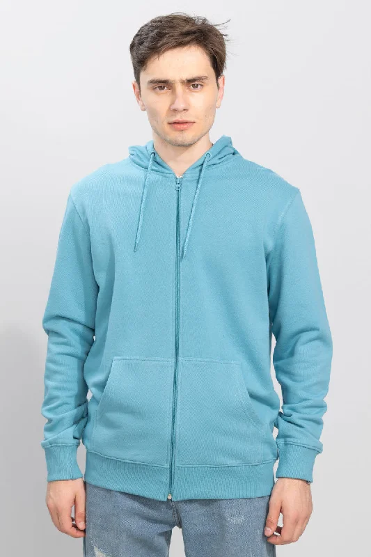 Rollick Sky Blue Hoodie