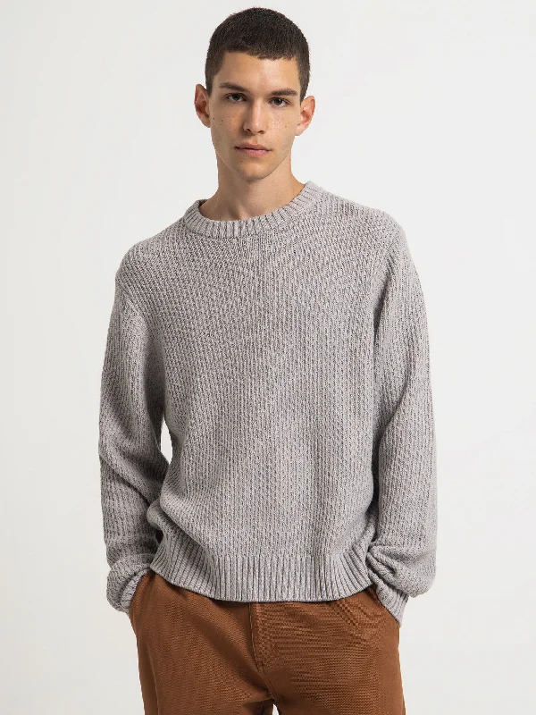 Rowan Knit Sweater in Salt