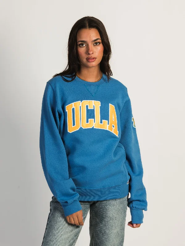 RUSSELL UCLA SLEEVE EMBROIDERED CREW