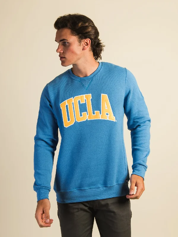 RUSSELL UCLA SLEEVE EMBROIDERED CREW