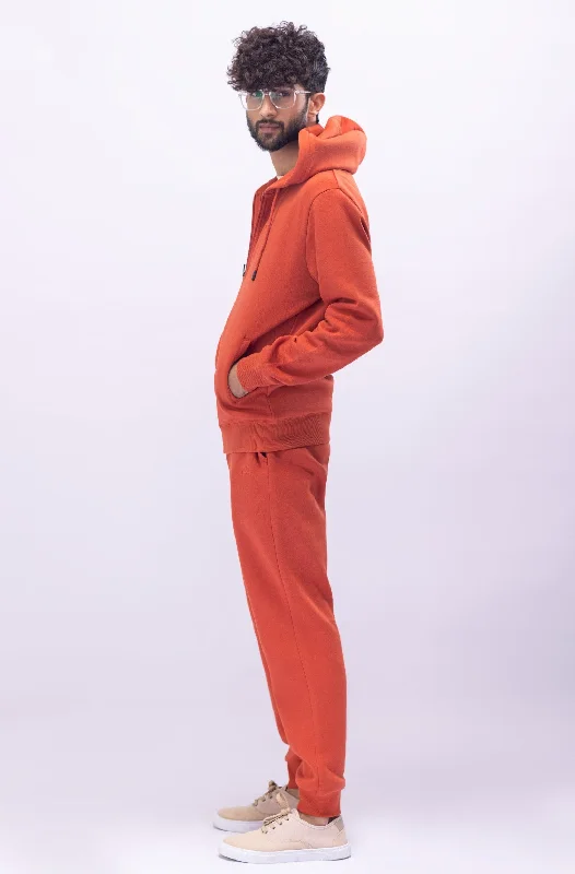 Rust Orange Pullover Hoodie