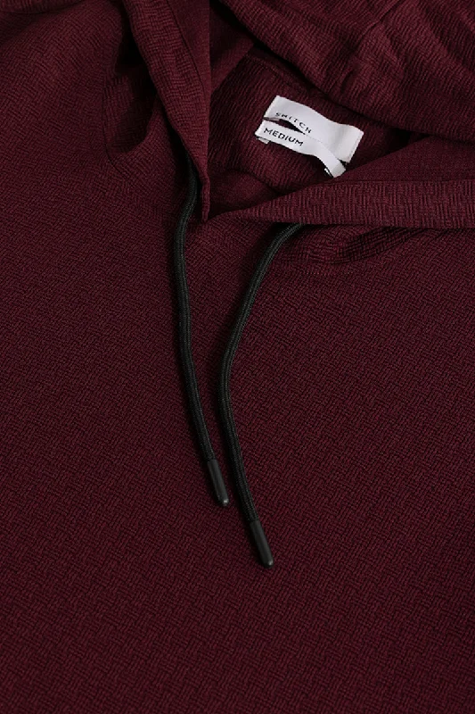 Stasia Maroon Hoodie