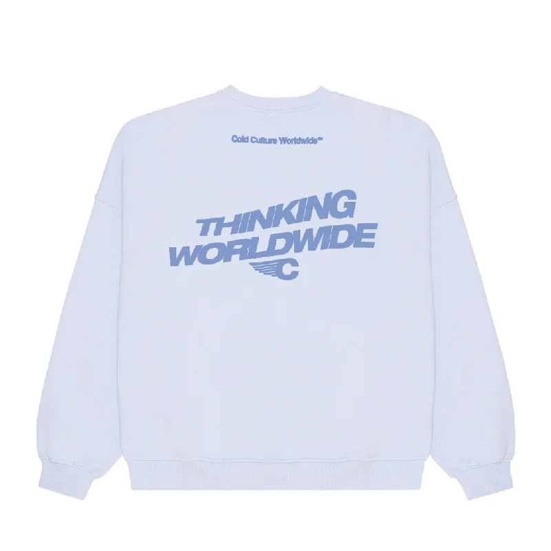 TAGLINE CREWNECK LIGHT BLUE