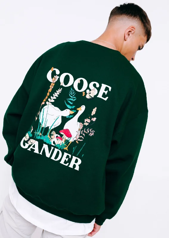 Unisex Forest Green Woodland Goose Sweatshirt