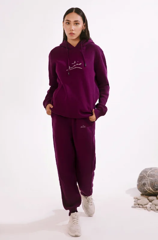 Pullover Hoodie - Very Plum