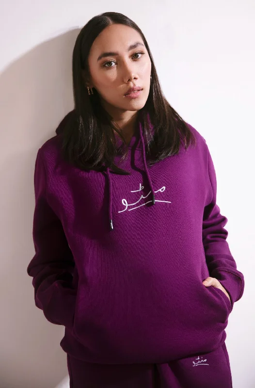 Pullover Hoodie - Very Plum