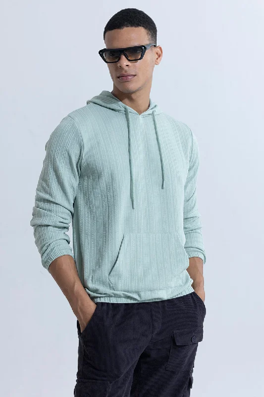 Vibrant Veins Mint Green Hoodie