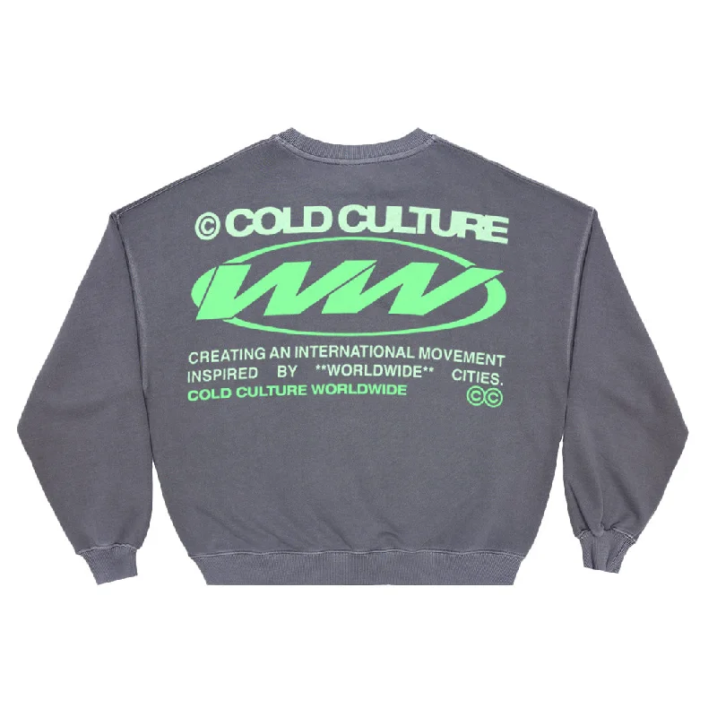 WORLDWIDE CIRCLE CREWNECK DARK GREY