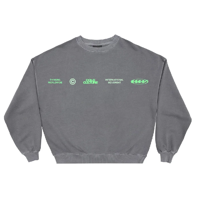 WORLDWIDE CIRCLE CREWNECK DARK GREY