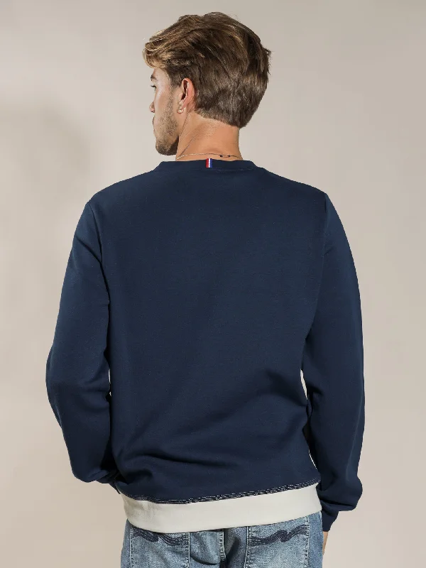 Zanni Crew Jumper in Navy